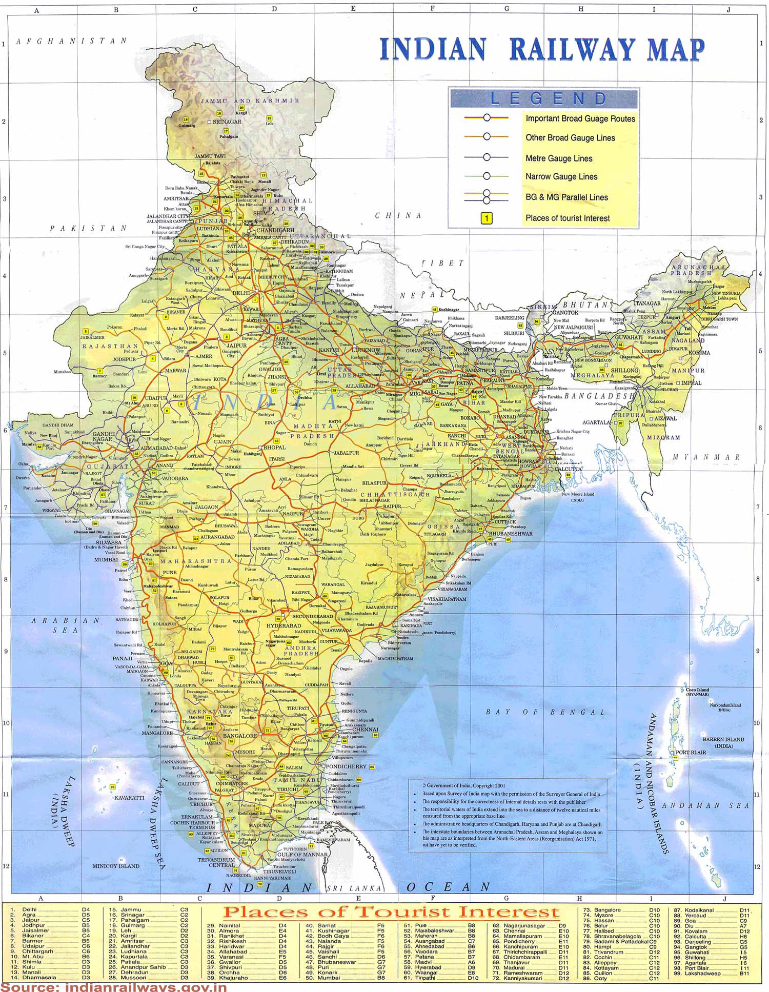 Download All India Railways Map | Book Rail Ticket India