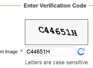 CAPTCHA at IRCTC ticket booking page